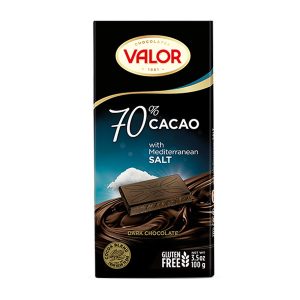 شکلات تلخ 70% VALOR نمک دریایی