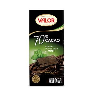 شکلات تلخ 70% VALOR با طعم نعناع