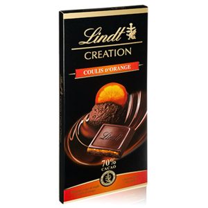 شکلات تلخ 70% Lindt با طعم پرتقال