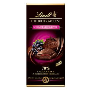 شکلات تلخ 70% Lindt با طعم توت سیاه