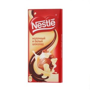 شکلات Nestle شیری و سفید + شکلات شیری + شوکومای