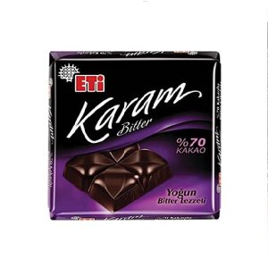 شکلات Eti Karam تلخ ۷۰% + شکلات تلخ + شوکومای