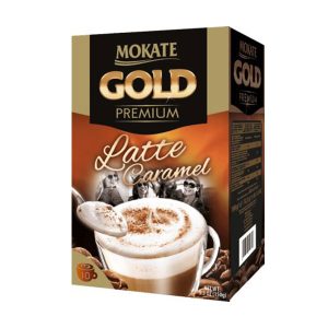 کاپوچینو لاته کارامل گلد پرمیوم Mokate