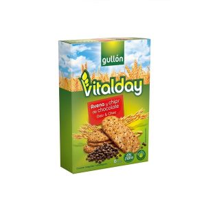 بیسکوئیت صبحانه Gullon مدل Vitalday با چیپس شکلات