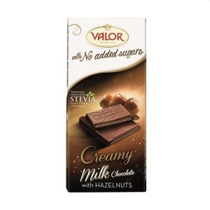 شکلات شیری Valor با موس فندق بدون شکر