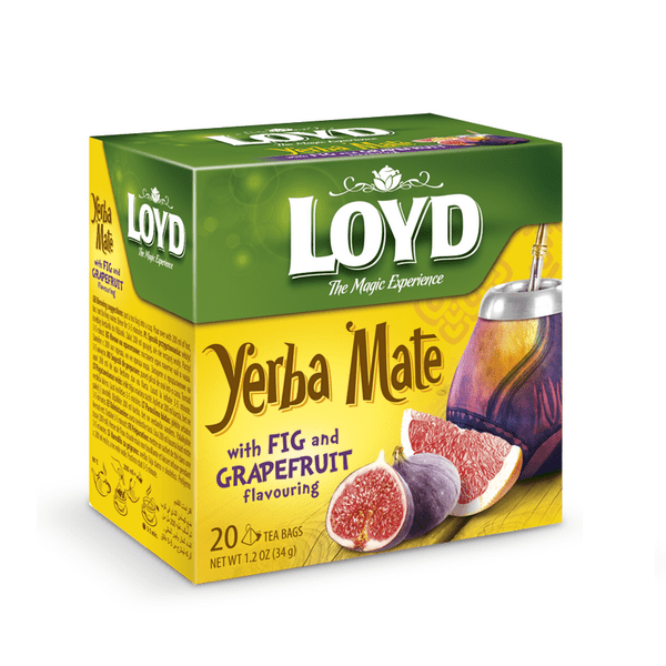 دمنوش گیاهی یربامیت با طعم انجیر و گریپ فروت Loyd + دمنوش