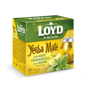 دمنوش گیاهی یربامیت با طعم نعنا و لیمو Loyd