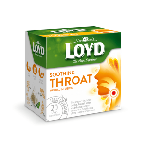 دمنوش گیاهی تسکین دهنده گلو Loyd