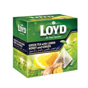 چای سبز لیمو عسل و زنجبیل Loyd