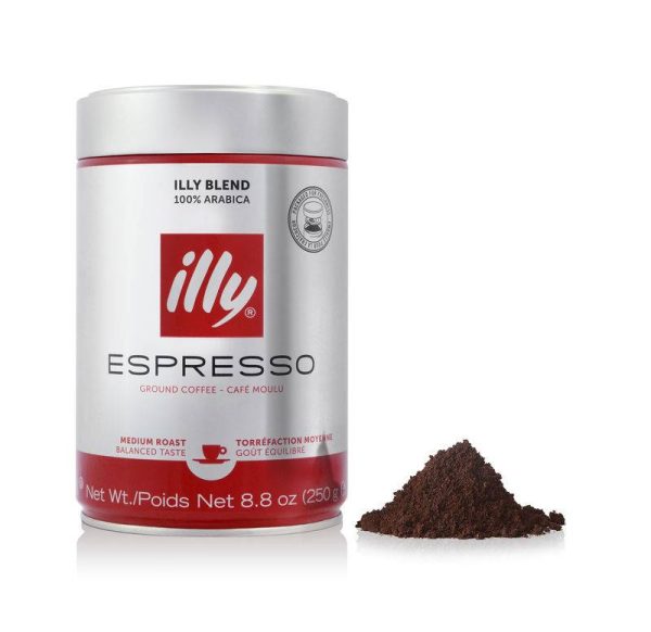 پودر قهوه اسپرسو illy مدیوم رست + قهوه + قهوه ایلی +پودر قهوه