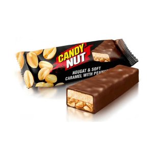 شکلات candy nut بادام زمینی ، کارامل با روکش شکلات