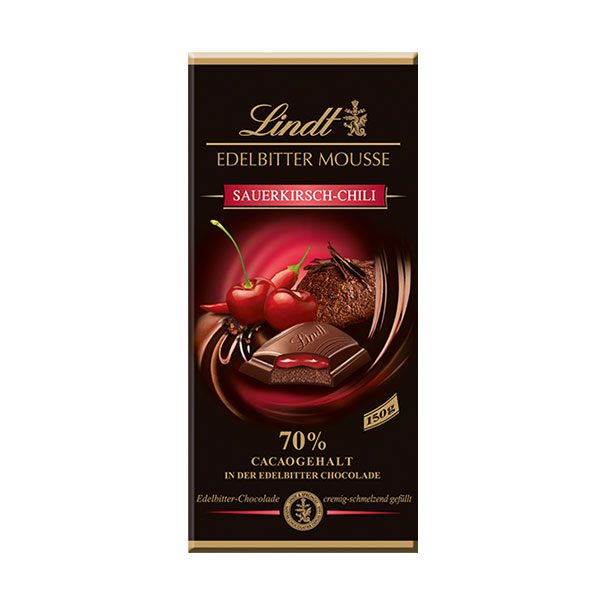 شکلات تلخ گیلاس و فلفل Lindt