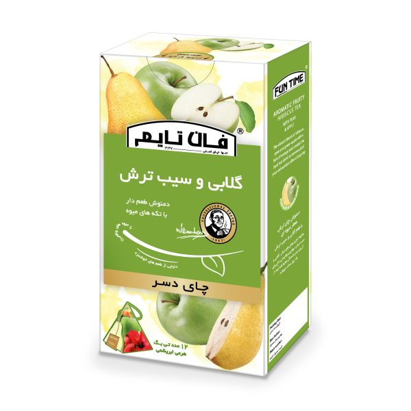 چای دسر گلابی و سیب ترش